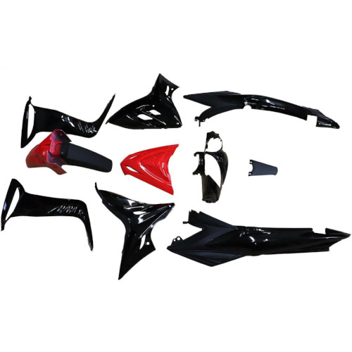 ΚΙΤ ΠΛΑΣΤΙΚΑ MODENAS GT135 ΚΟΚΚΙΝΑ ΜΑΥΡΑ (10ΤΜΧ)