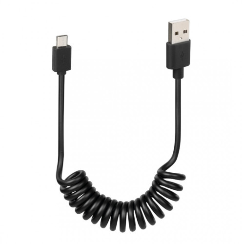ΚΑΛΩΔΙΟ ΦΟΡΤΙΣΗΣ USB LAMPA (USB-MICRO USB) ΣΠΙΡΑΛ 22>100CM SILVER LINE