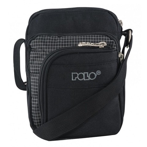 ΤΣΑΝΤΑΚΙ ΩΜΟΥ POLO STRIKE BAG L ΜΑΥΡΟ ΚΑΡΟ