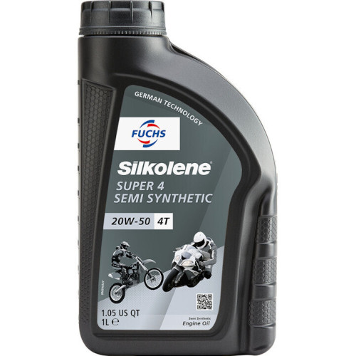 ΛΑΔΙ SILKOLENE SUPER 4 20W50 SEMI-SYNTH 1L
