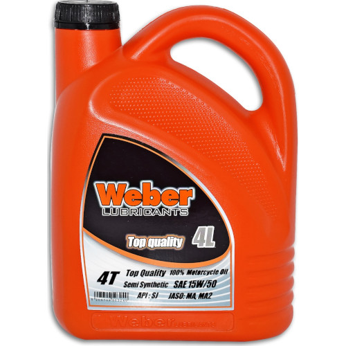 ΛΑΔΙ WEBER 4T 15W50 ΗΜΙΣΥΝΘΕΤΙΚΟ 4L